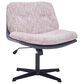 Impressions Vanity Alicia Vanity Chair with Pink Tweed Cushion in Black, , large
