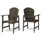 Hearth and Haven Outdoor Adirondack Dining Chair in Grey (Set of 2), , large