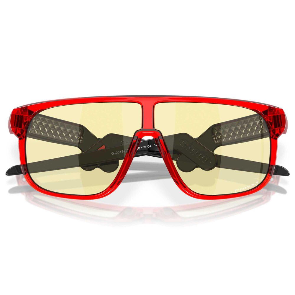 Oakley Inverter Youth Fit Gaming Sunglasses with Yellow Prizm Gaming Lenses in Crystal Red, , large