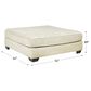 Ashley Rawcliffe Oversized Accent Ottoman in Parchment, , large