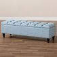 Baxton Studio Brette Storage Bench Ottoman in Blue, , large