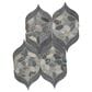 Dal-Tile Pebble Oasis Coastal 15" x 12" Petal Natural Stone Mosaic Sheet, , large