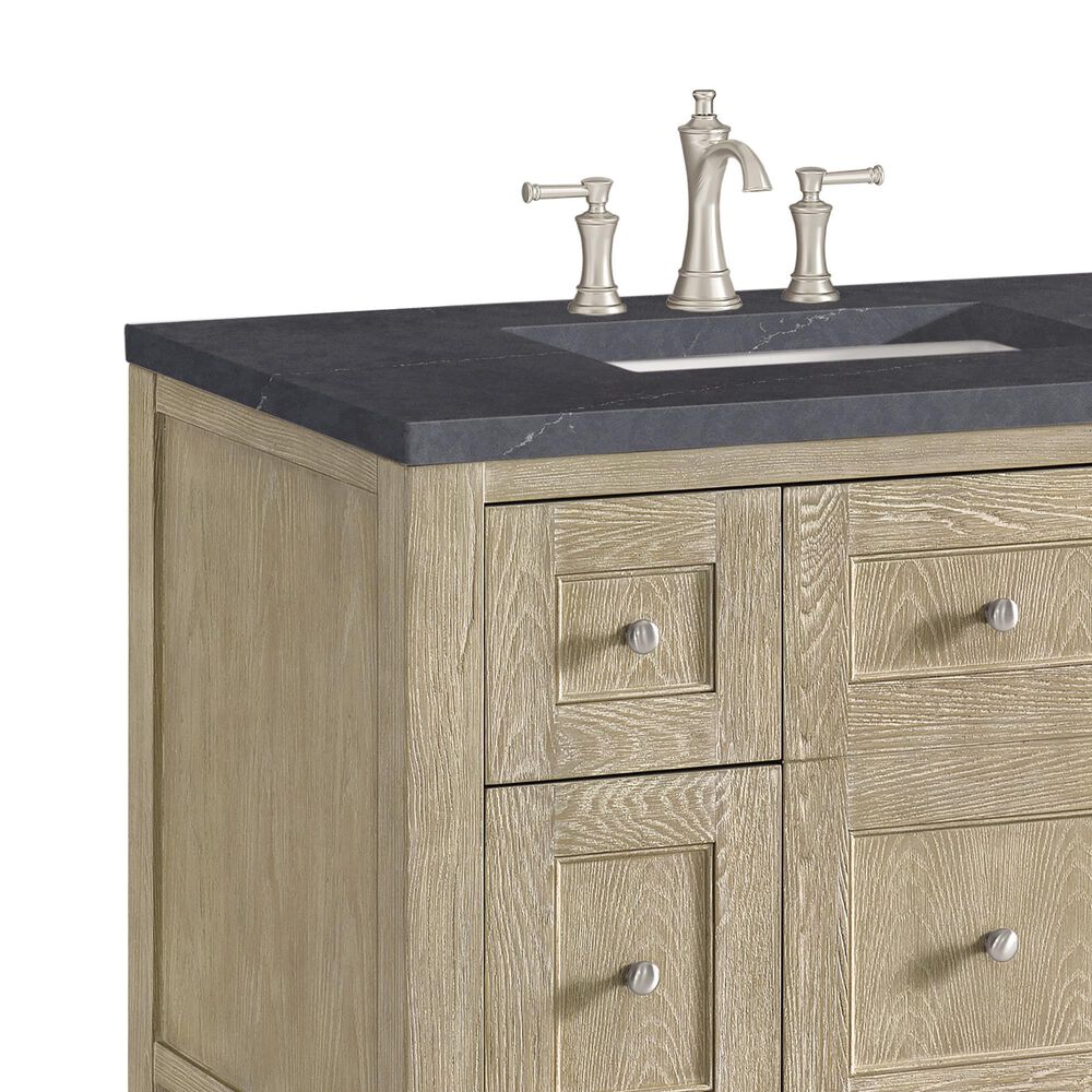 James Martin Vanities Breckenridge 36&quot; Single Vanity in Whitewashed Oak with 3 cm Charcoal Soapstone Quartz Top, , large