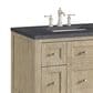 James Martin Vanities Breckenridge 36" Single Vanity in Whitewashed Oak with 3 cm Charcoal Soapstone Quartz Top, , large