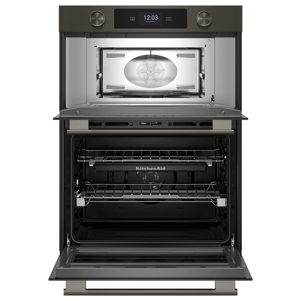 KitchenAid 30&quot; Smart Combination Microwave Wall Oven with Air Fry Mode in Black Ore, , large