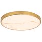 Vaxcel Aurelia 12" 1-Light Flush Mount in Brushed Brass, , large