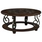 Ashley Frallyn Cocktail Table in Dark Brown and Dark Pewter, , large