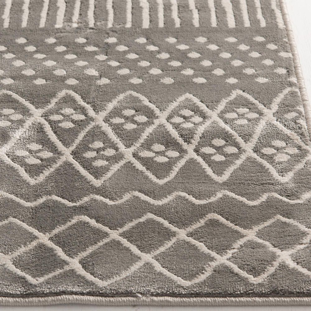 Central Oriental Corso Alvis 5&#39; x 7&#39;6&quot; Grey and White Area Rug, , large