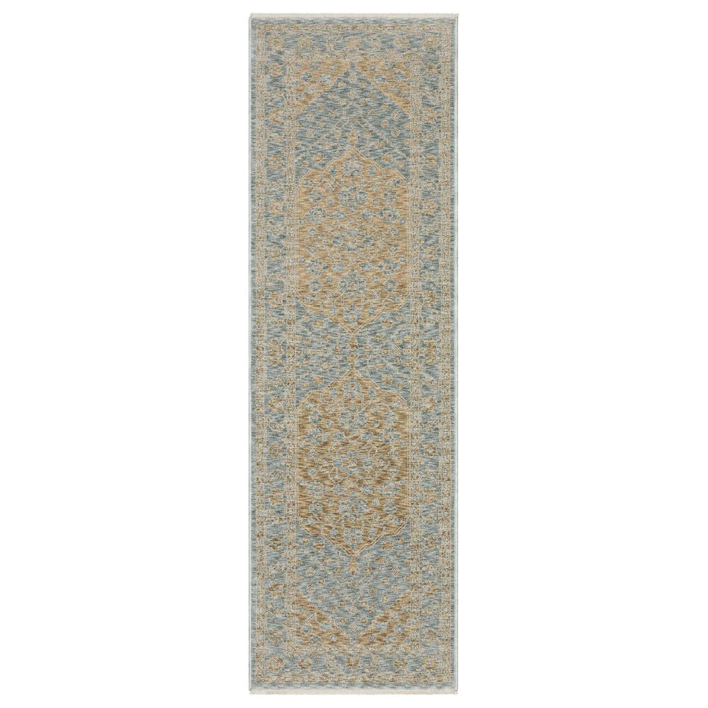 Oriental Weavers Echo Oriental Beige and Blue 2"3" x 7"6" Runner, , large