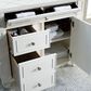 James Martin Vanities Bristol 36" Single Bathroom Vanity in Bright White with 3 cm Ethereal Noctis Quartz Top and Rectangular Sink, , large