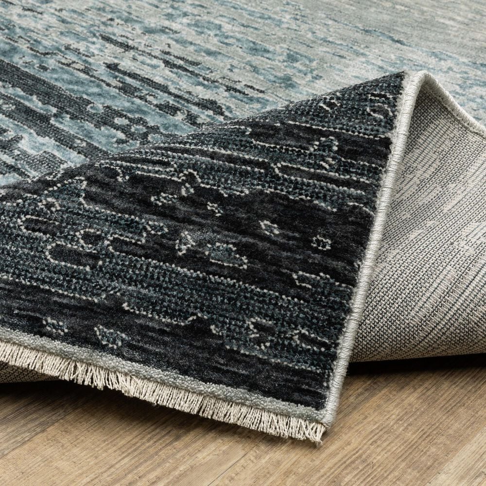 Oriental Weavers Echo Blue and Beige 2&#39;3&quot; x 7&#39;6&quot; Runner, , large