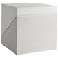 Bernhardt Ellison Square Side Table in Sandblasted White and Adobe, , large