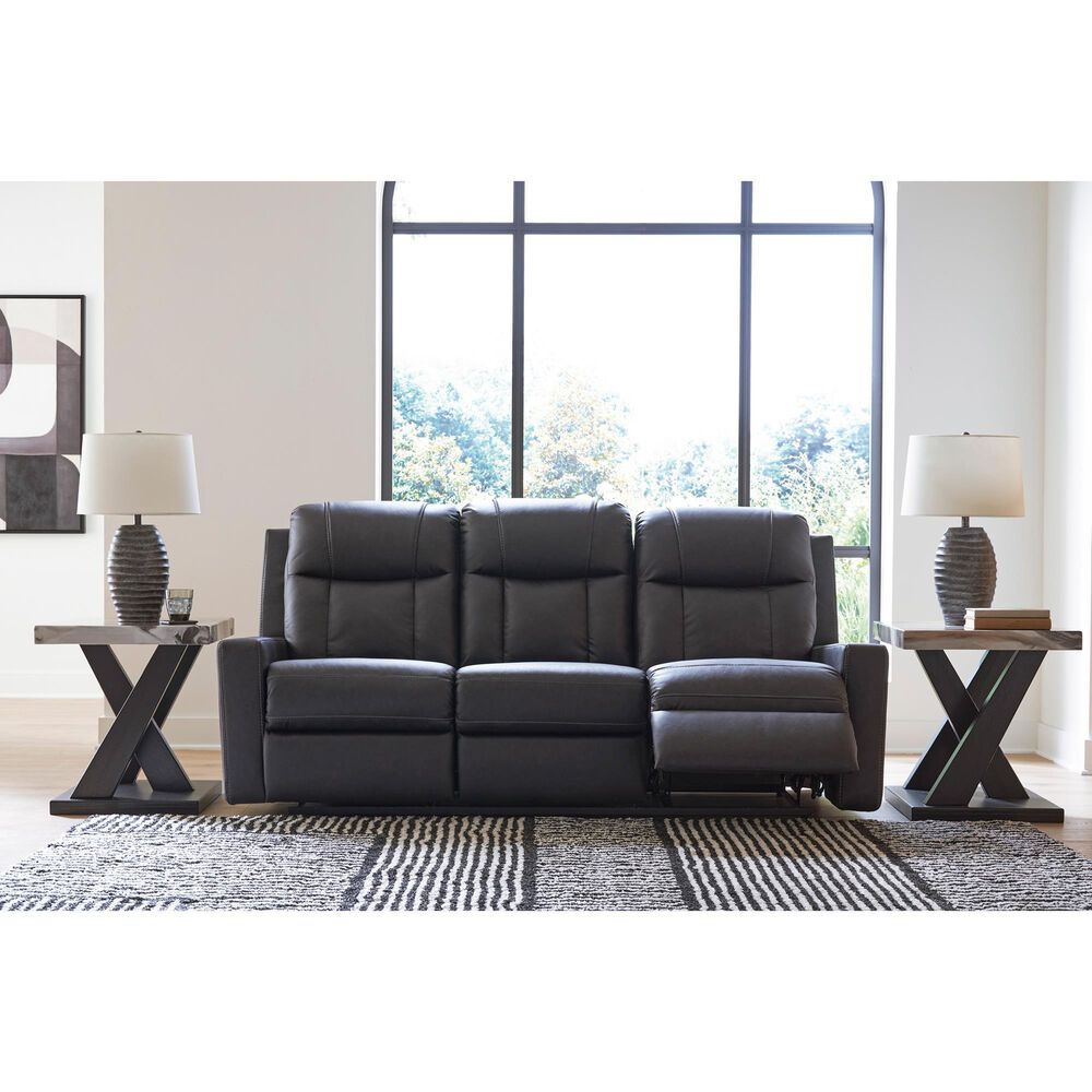 Ashley Mackmenville Manual Reclining Sofa in Carbon, , large