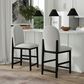 Mayberry Hill Arch Back Barstool in Gray and Brown, , large