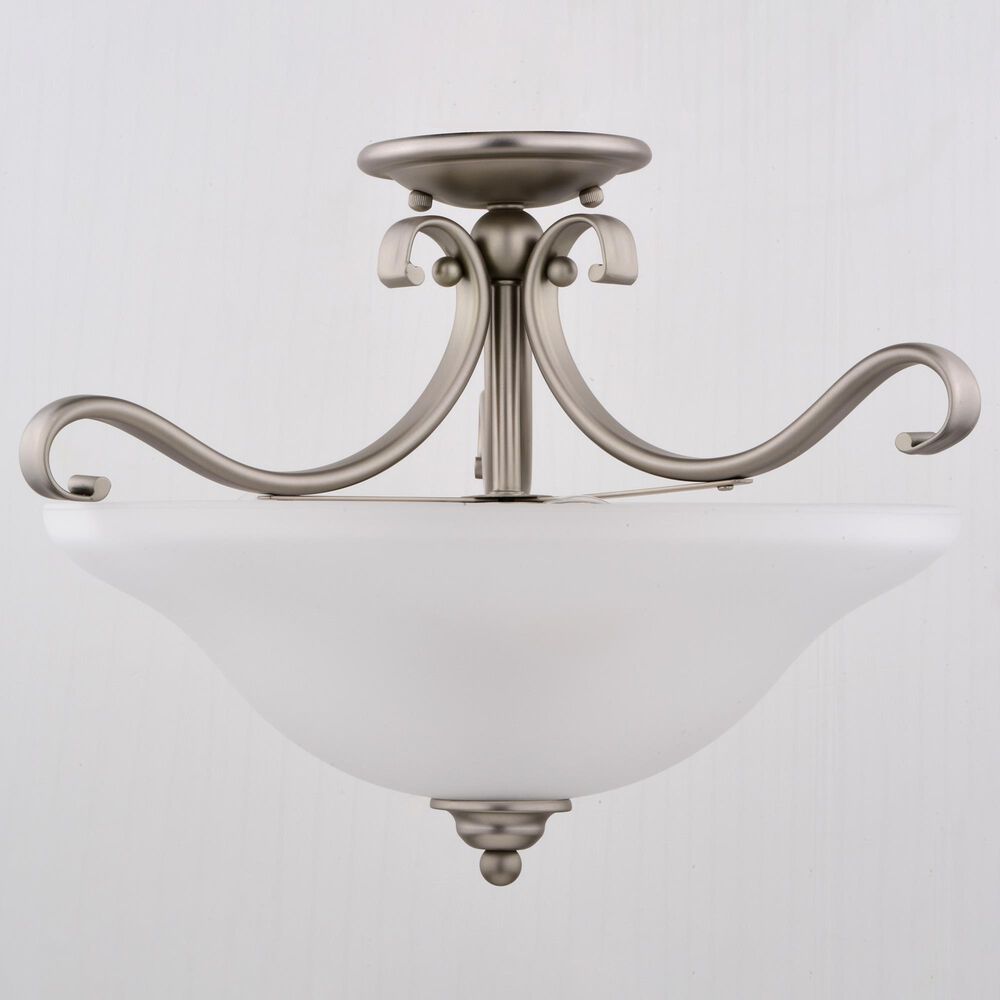 Vaxcel Monrovia 3-Light Semi Flush Mount in Brushed Nickel, , large