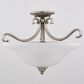 Vaxcel Monrovia 3-Light Semi Flush Mount in Brushed Nickel, , large