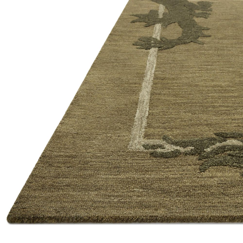 Loloi Romi Green and Forest 3'6" x 5'6" Area Rug, , large