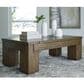 Ashley Rosswain Rectangular Lift-Top Coffee Table in Warm Brown, , large