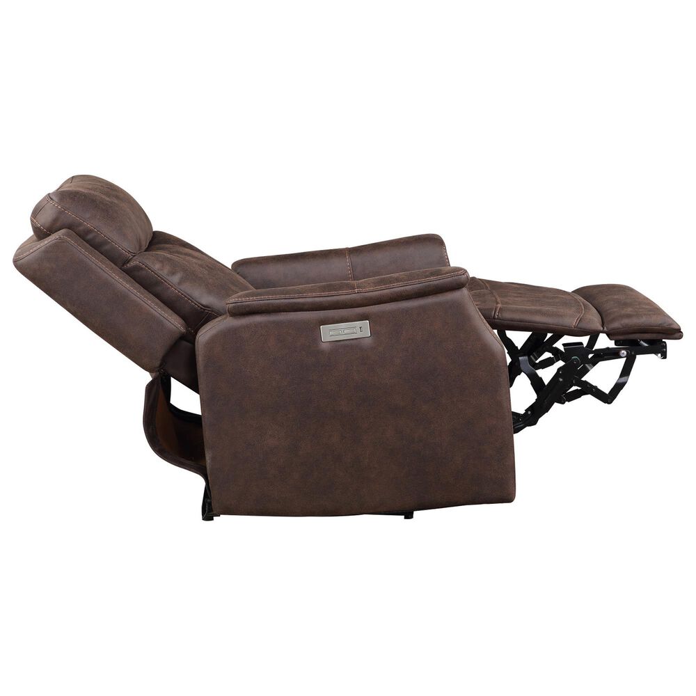 Steve Silver Valencia Dual-Power Recliner in Walnut, , large