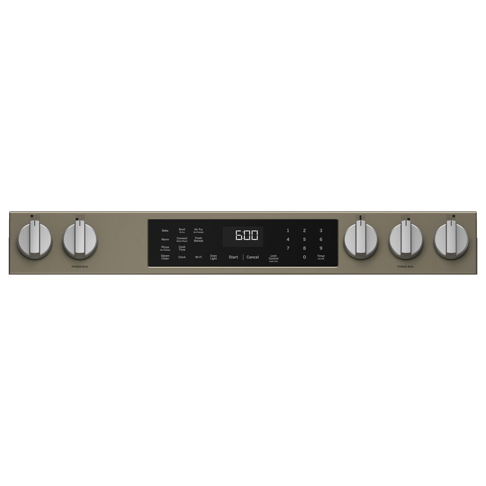 GE Appliances 30&quot; Slide-In Front-Control Convection Gas Range in Fingerprint Resistant Slate, , large
