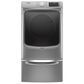 Maytag 4.8 Cu. Ft. Front Load Washer and 7.3 Cu. Ft. Gas Dryer Laundry Pair with Pedestal in Metallic Slate, , large