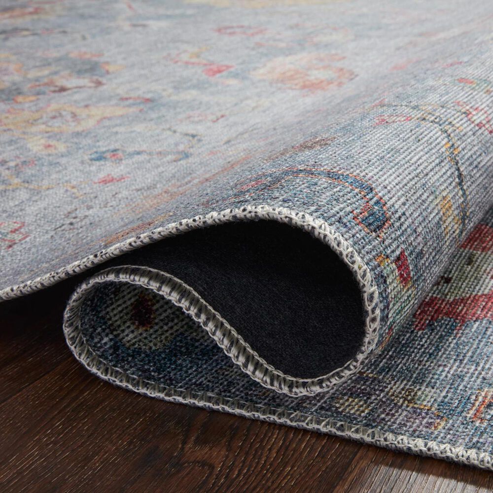 Loloi II Elysium 2&#39; x 5&#39; Denim and Multicolor Runner, , large