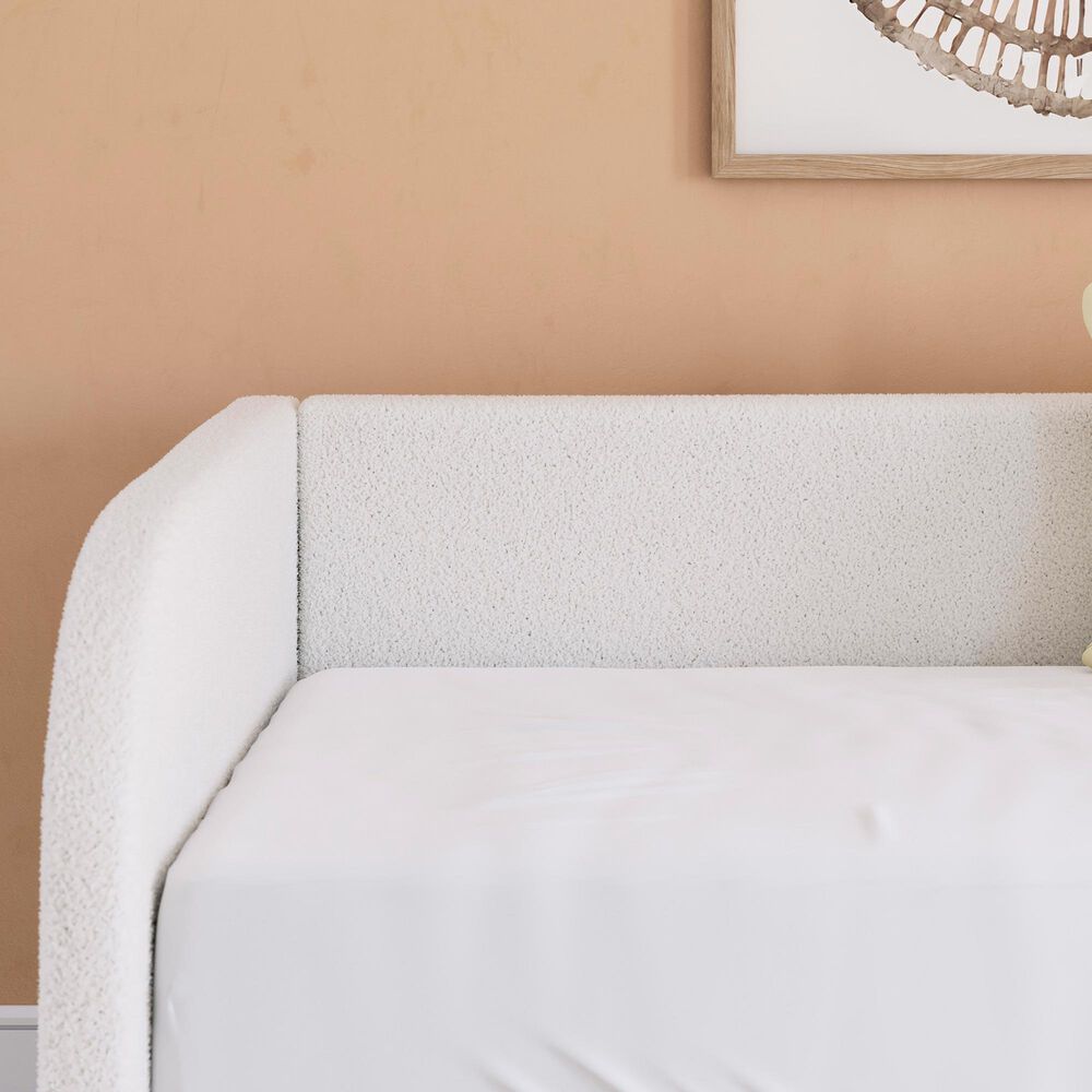 Ashley Arloster Twin Upholstered Day Bed with Storage  in Tan/White, , large