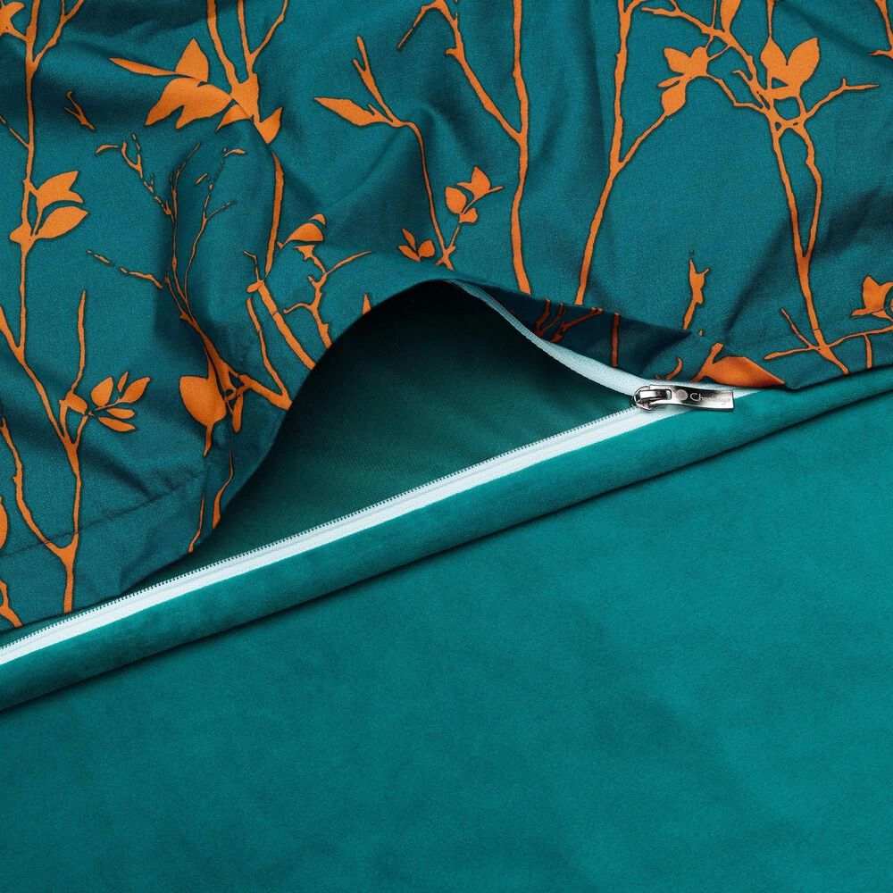 5-Piece King Velvet Duvet Set in Bramble Teal, , large