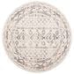 Safavieh Tulum TUL268A 6"7" Round Ivory and Grey Area Rug, , large