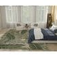Nourison Garden Oasis GOA02 Ivory and Green 9" x 12" Indoor/Outdoor Area Rug, , large