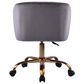 Impressions Vanity Rylee Swivel Vanity Chair with Dark Grey Cushion in Antique Gold, , large