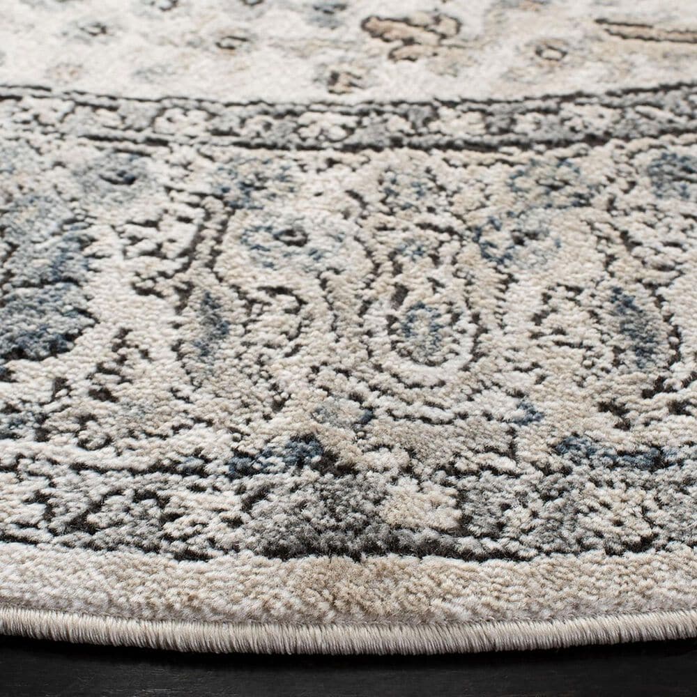 Safavieh Oregon 6&#39;7&quot; Round Ivory and Grey Area Rug, , large