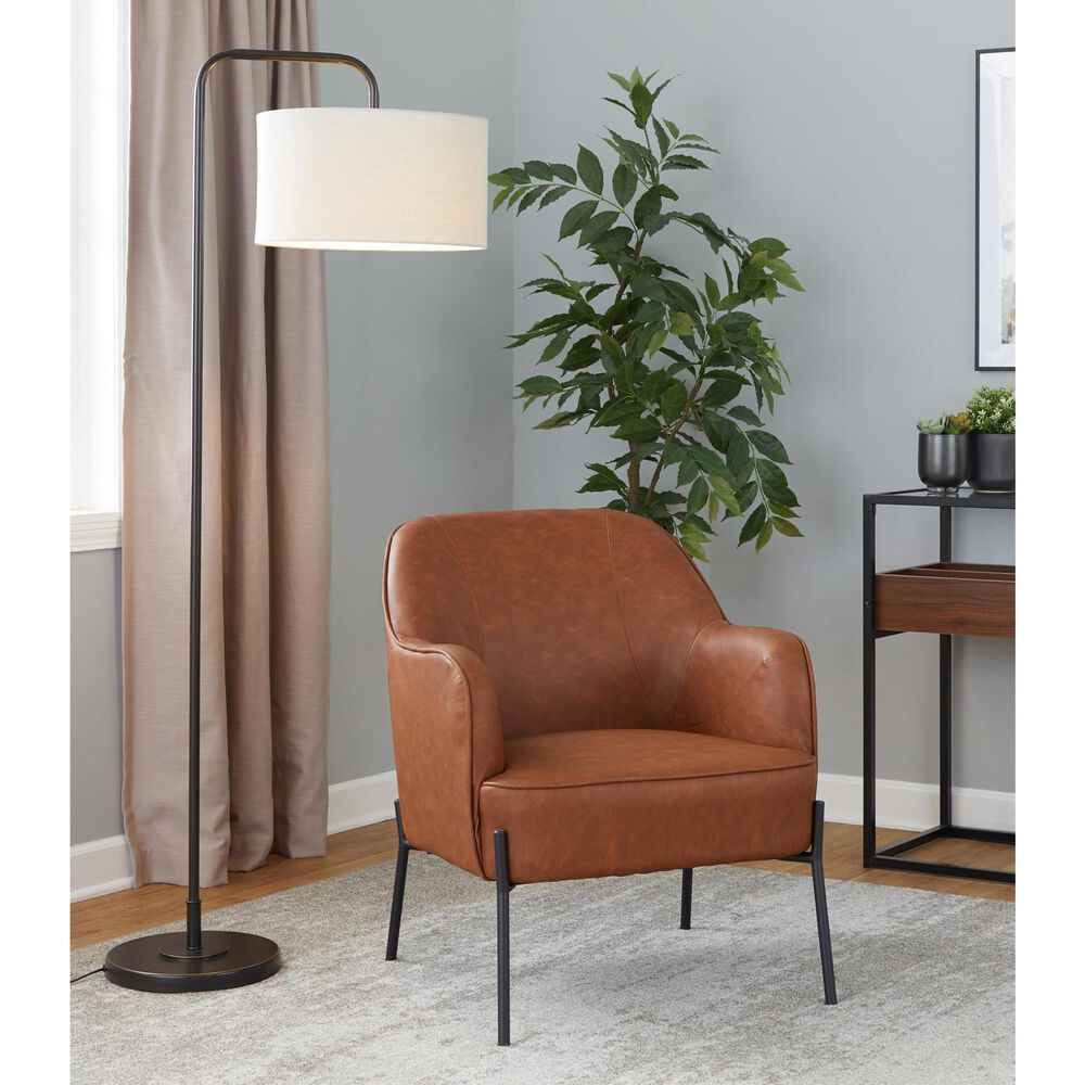 LumiSource Puck 63" Metal Floor Lamp in Oil Rubbed Bronze, , large