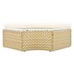 HOMLUX Patio Furniture Round Outdoor Sectional Sofa Set in Beige, , large
