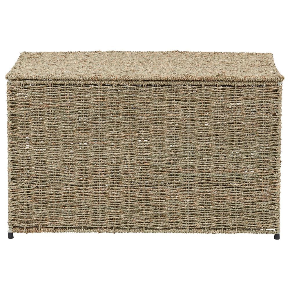 Household Essentials Large Wicker Sturge Chest with Lid in Natural, , large