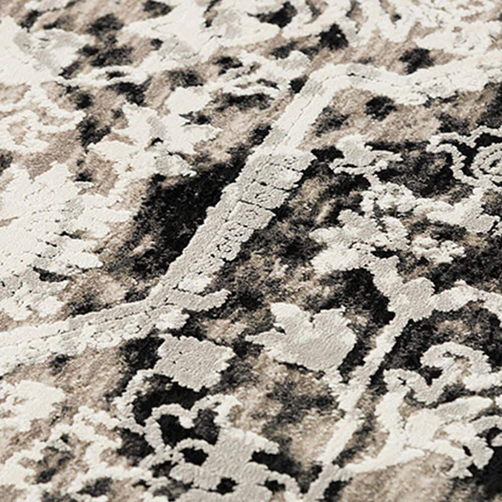 RIZZY Calabria Oriental 5&#39;3&quot; x 7&#39;6&quot; Neutral and Black Area Rug, , large