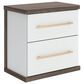 Ashley Kendanport 2-Drawer Nightstand in Dark Brown and Matte White, , large