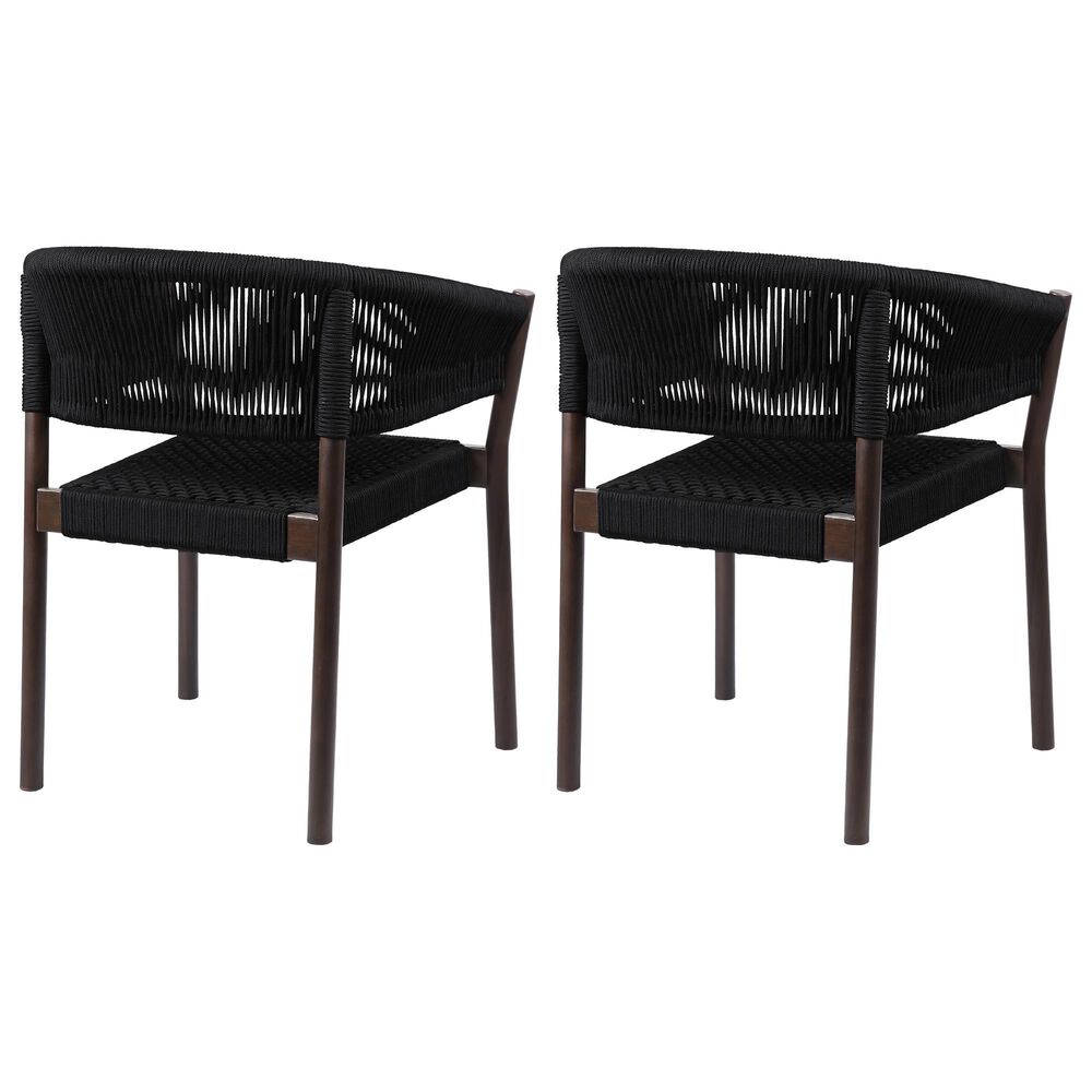 Blue River Doris Patio Dining Chair in Dark Eucalyptus and Black &#40;Set of 2&#41;, , large
