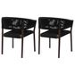 Blue River Doris Patio Dining Chair in Dark Eucalyptus and Black (Set of 2), , large