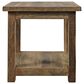 Waltham Reclamation 1-Shelf End Table in Brown, , large