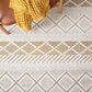 Safavieh Natura NAT854C 6" Square Ivory and Yellow Area Rug, , large