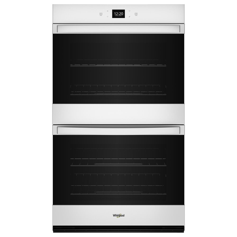 Whirlpool 30" Smart Built-In Electric Convection Double Wall Oven with Air Fry in White, , large