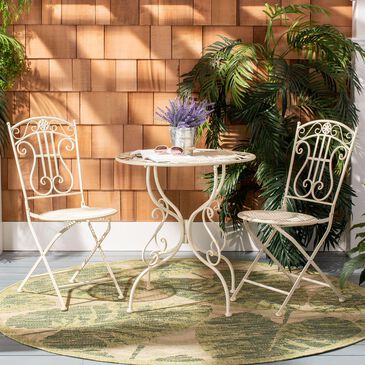 Safavieh Semly 3-Piece Bistro Set in Pearl White, , large