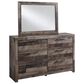 Ashley Derekson 4 Piece Full Panel Bed Set in Rustic Gray, , large
