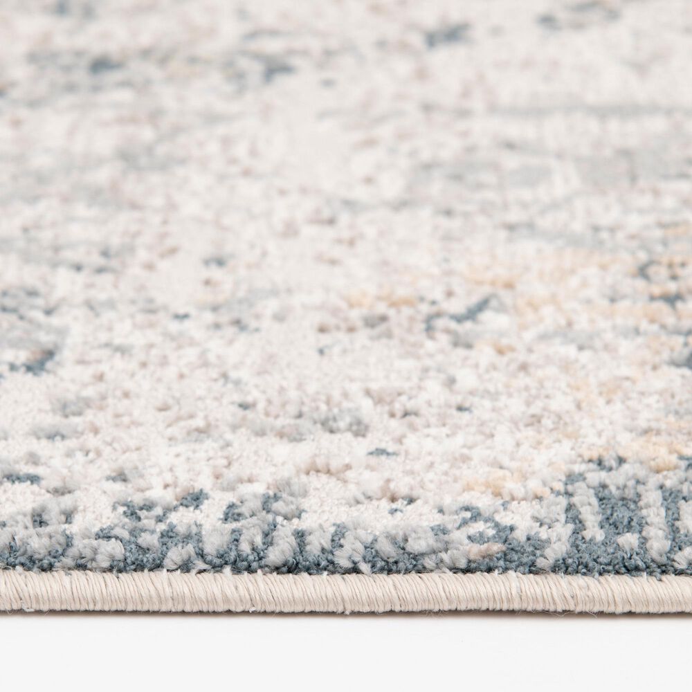 Central Oriental Heirloom Celesta Champagne and Blue Stone 5&#39;3&quot; x 7&#39;7&quot; Area Rug, , large