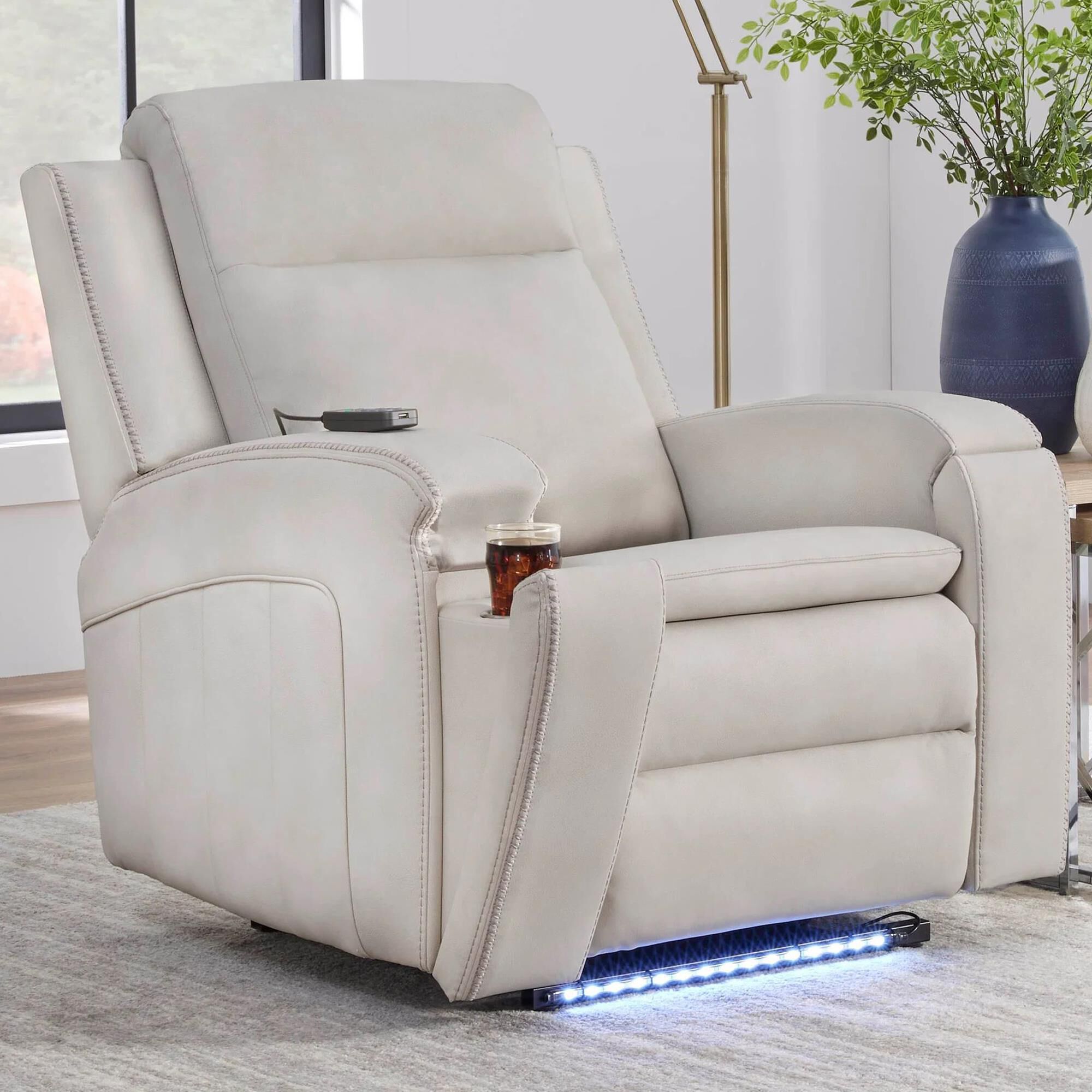Simeon Collection Armstrong Power Recliner with Power Headrest and