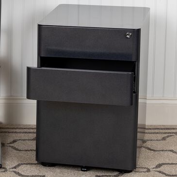 Flash Furniture 3-Drawer Mobile File in Black, , large