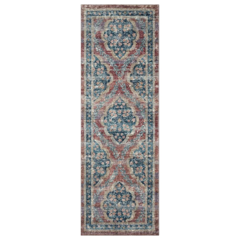 Rifle Paper Co. x Loloi Courtyard 2"6" x 9"6" Chateau Red Runner, , large