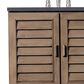 James Martin Vanities Portland 36" Single Bathroom Vanity in Whitewashed Walnut with 3 cm White Zeus Quartz Top and Rectangular Sink, , large