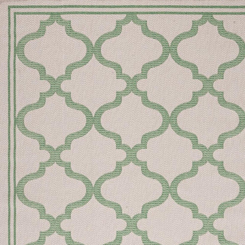 Safavieh Bermuda 4&#39; x 6&#39; Beige and Green Indoor/Outdoor Area Performance Rug, , large